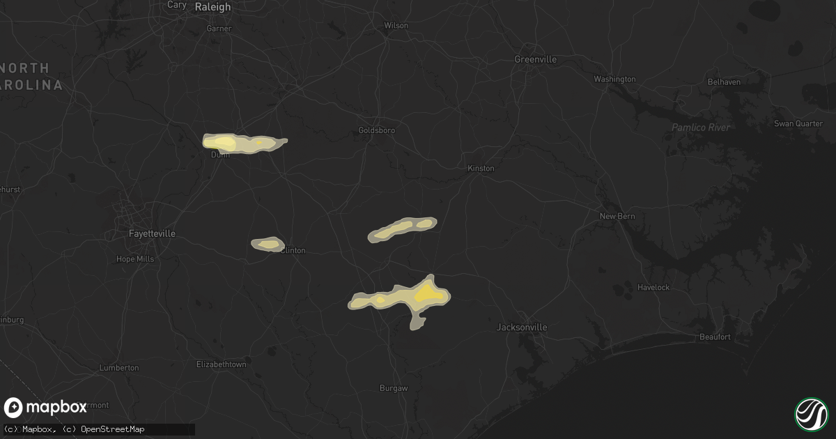 Hail map in Albertson, NC on May 5, 2016
