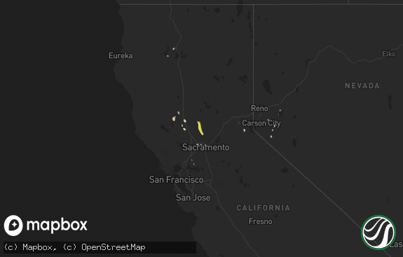 Hail map preview on 05-05-2016