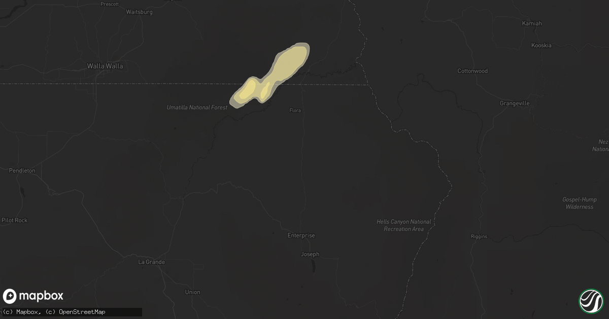 Hail map in Enterprise, OR on May 5, 2017