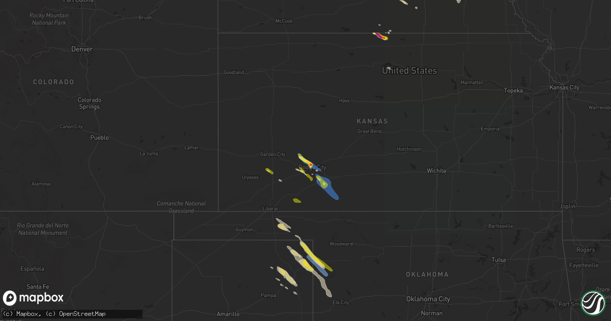Hail map on May 5, 2021
