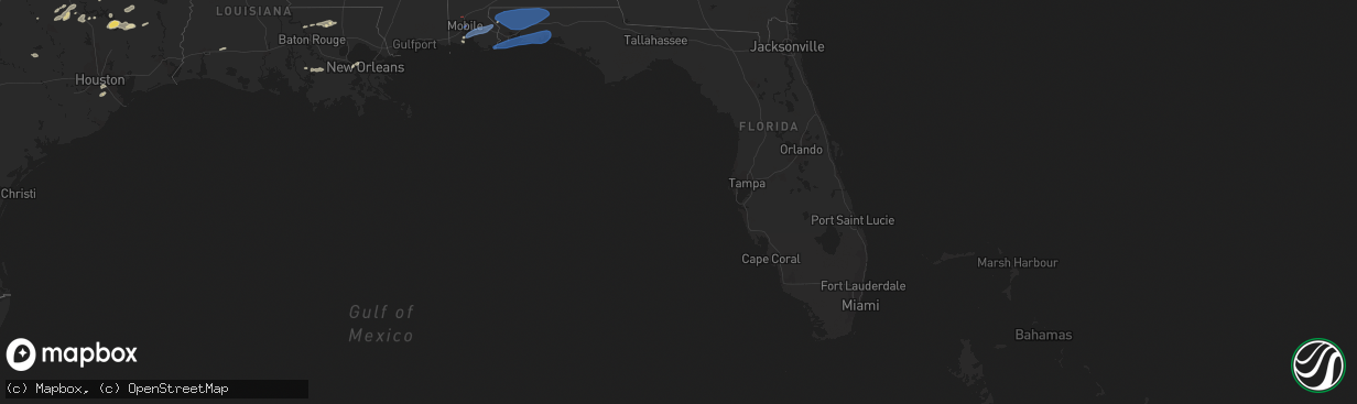 Hail map in Florida on May 5, 2022