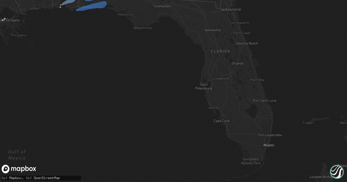 Hail map in Florida on May 5, 2022
