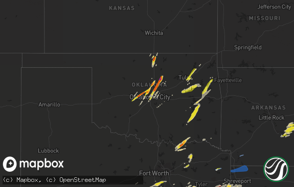 Hail map preview on 05-05-2022