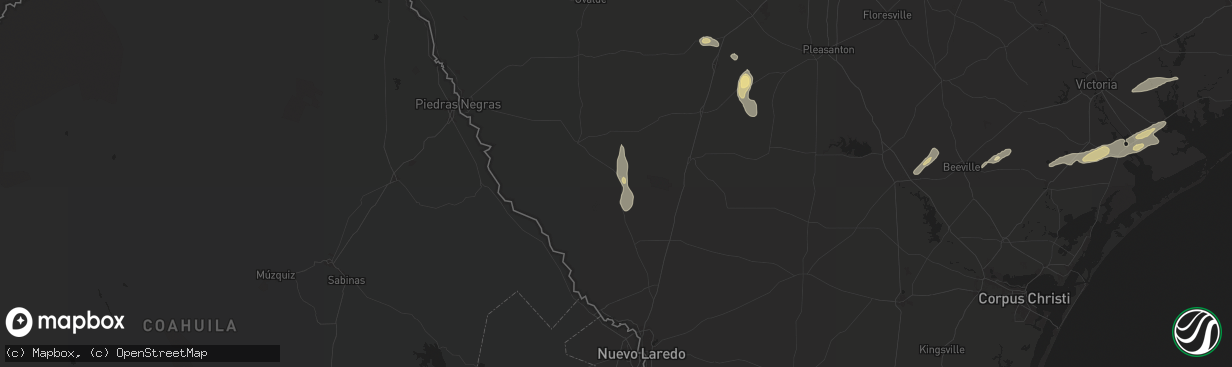 Hail map in Catarina, TX on May 5, 2024