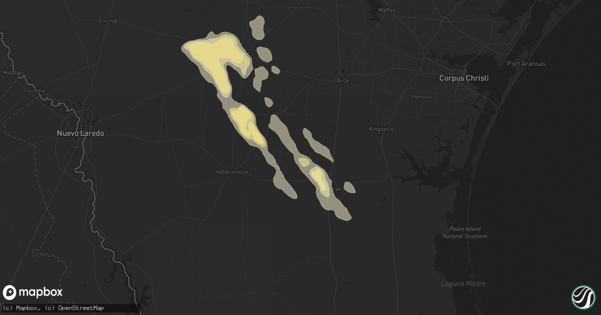 Hail map in Concepcion, TX on May 5, 2024