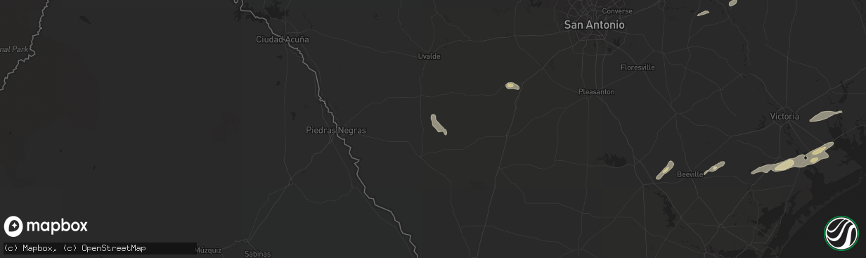 Hail map in Crystal City, TX on May 5, 2024