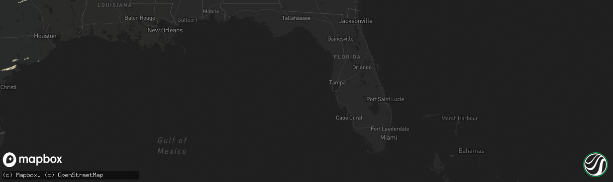 Hail map in Florida on May 5, 2024