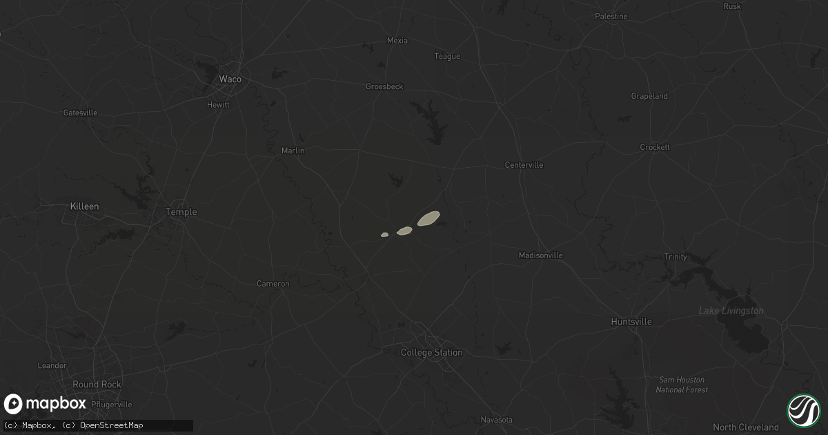 Hail map in Franklin, TX on May 5, 2024