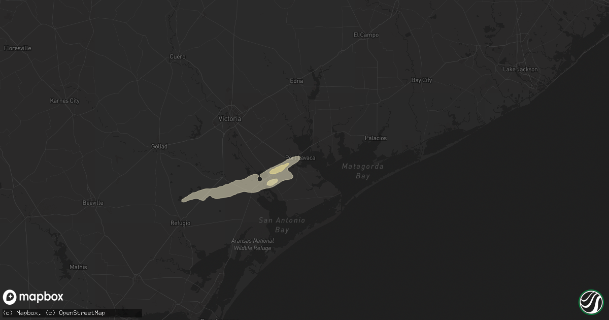 Hail map in Port Lavaca, TX on May 5, 2024