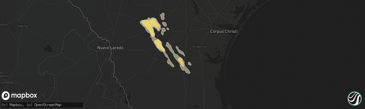 Hail map in Premont, TX on May 5, 2024