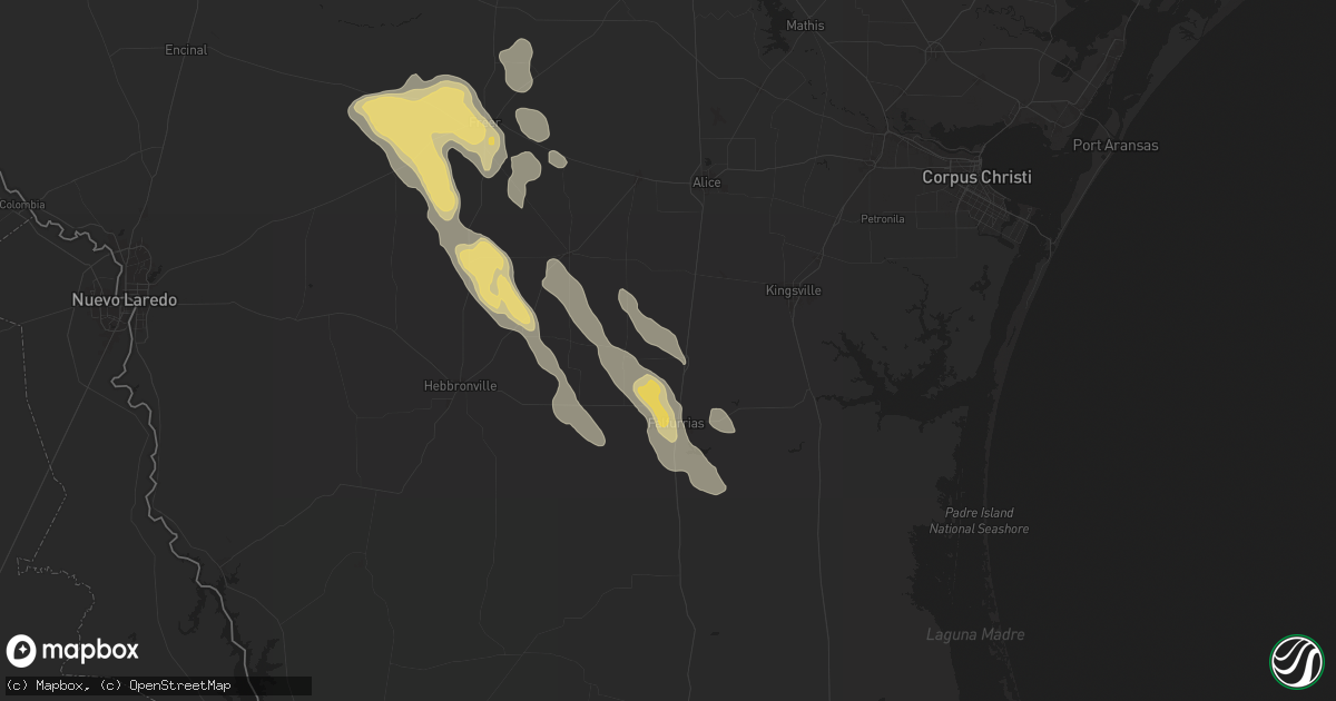 Hail map in Premont, TX on May 5, 2024