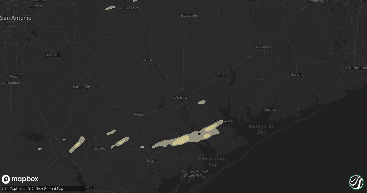 Hail map in Victoria, TX on May 5, 2024
