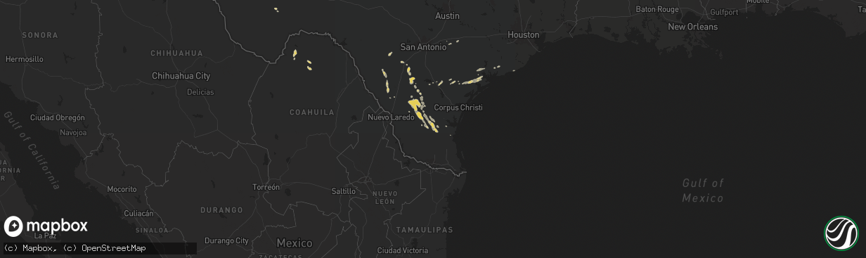 Hail map on May 5, 2024