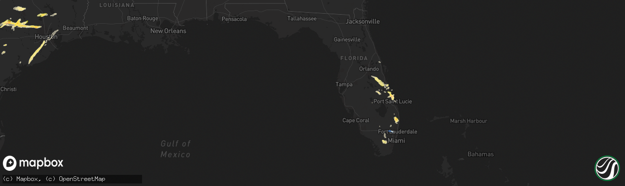 Hail map in Florida on May 5, 2025