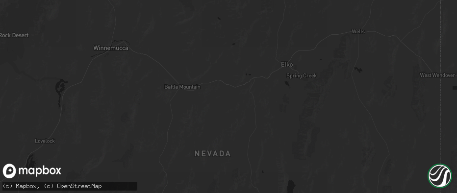 Hail map in Crescent Valley, NV on May 5, 2026