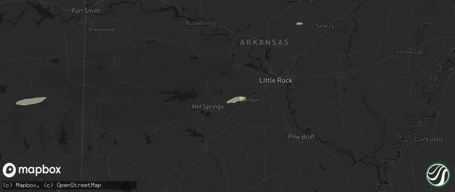 Hail map in Lonsdale, AR on May 5, 2026