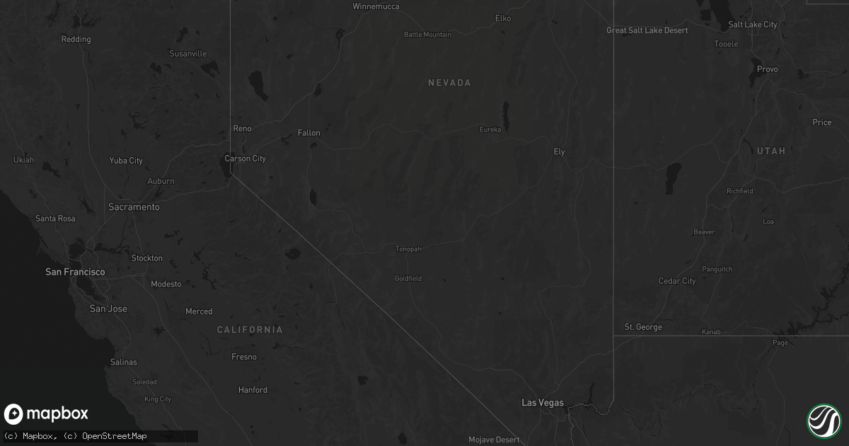 Hail map in Nevada on May 5, 2026