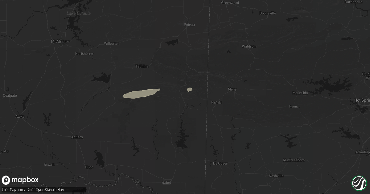 Hail map in Smithville, OK on May 5, 2026