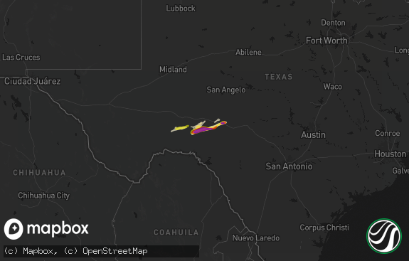 Hail map preview on 05-05-2026
