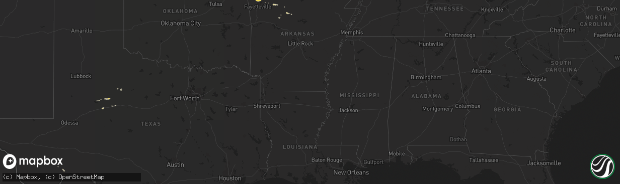 Hail map in Missouri on May 6, 2011