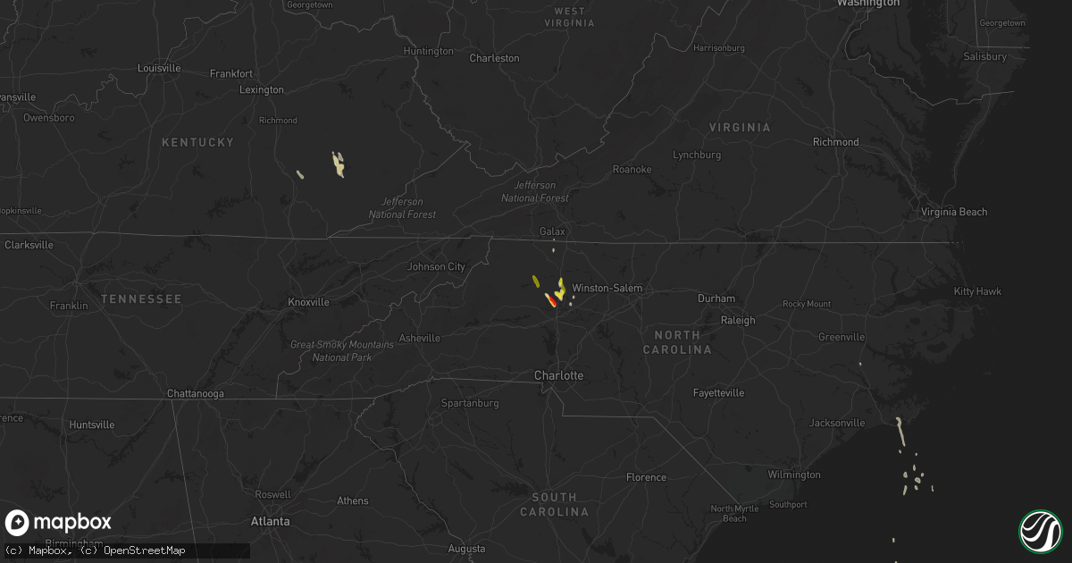 Hail map on May 6, 2013