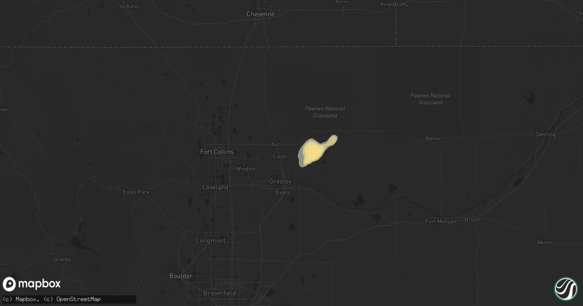 Hail map in Eaton, CO on May 6, 2014