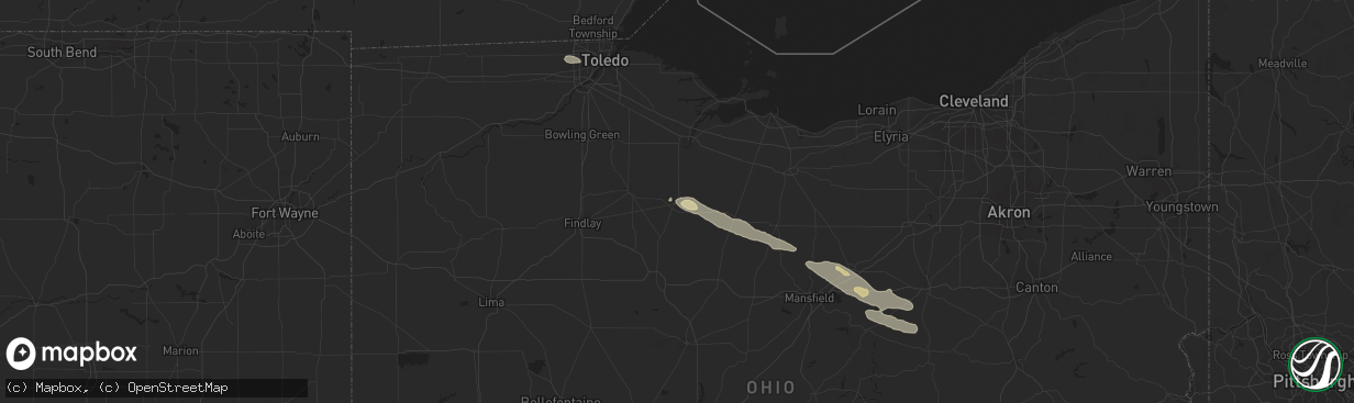 Hail map in Tiffin, OH on May 6, 2014