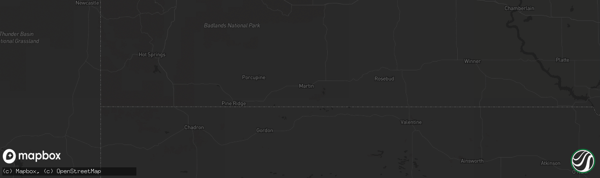 Hail map in Lyman, NE on May 6, 2016