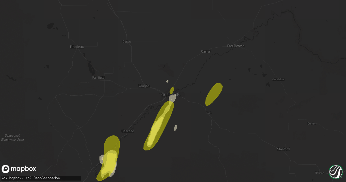 Hail map in Black Eagle, MT on May 6, 2017