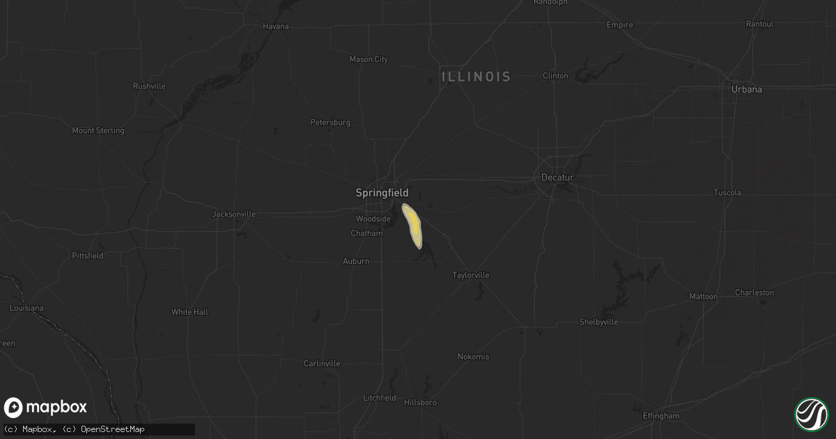 Hail map in Rochester, IL on May 6, 2018