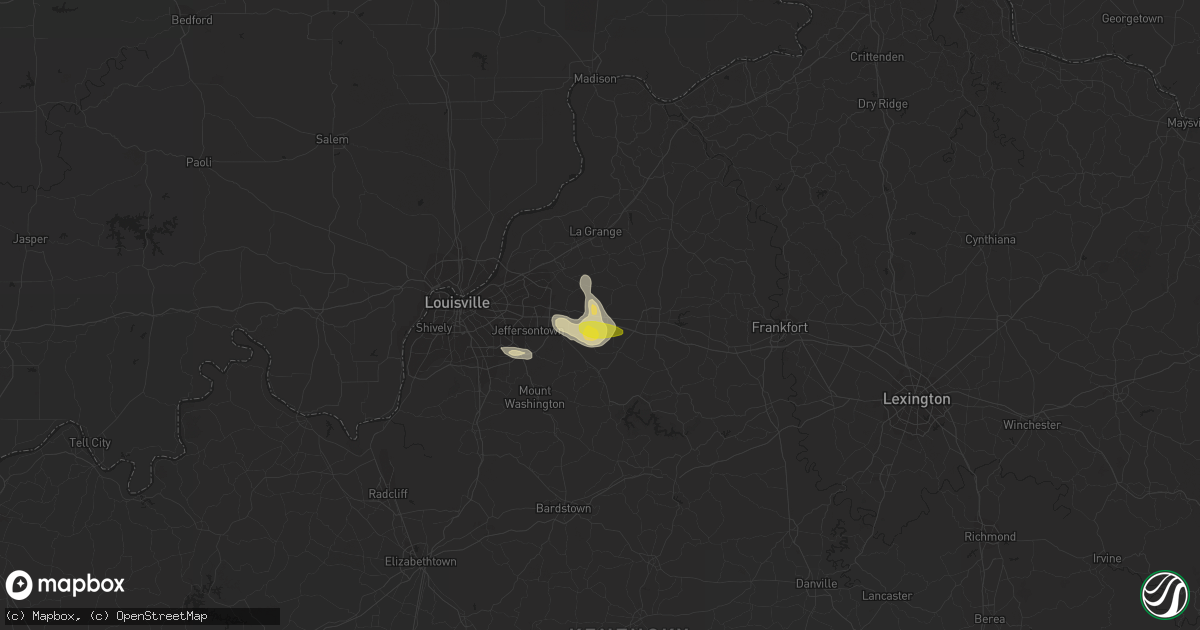 Hail map in Simpsonville, KY on May 6, 2018
