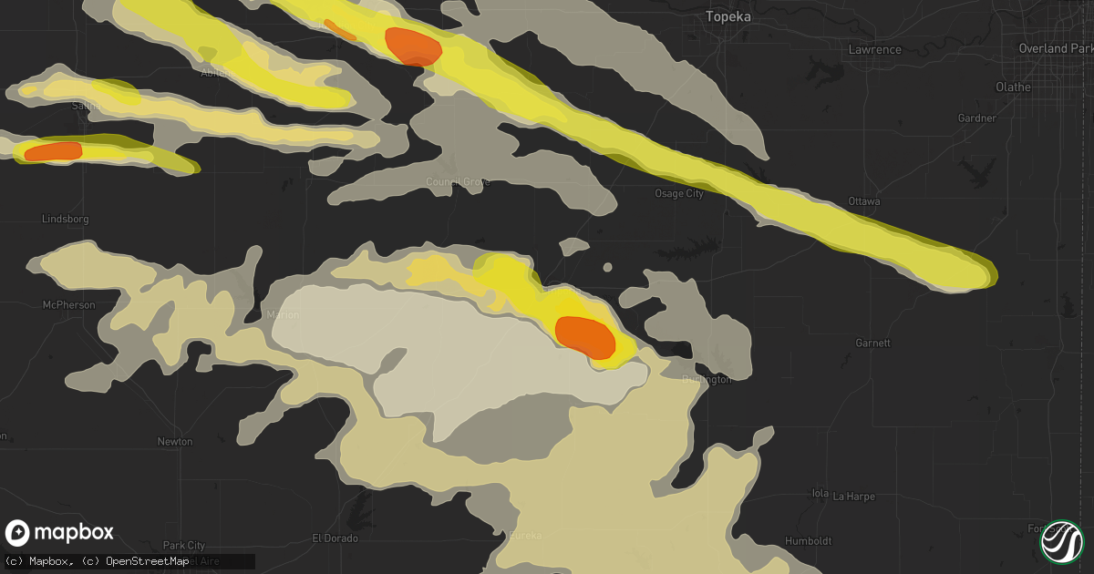 Hail map in Emporia, KS on May 6, 2019