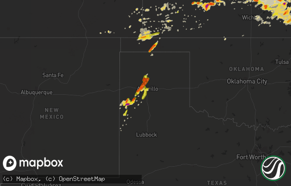 Hail map preview on 05-06-2019