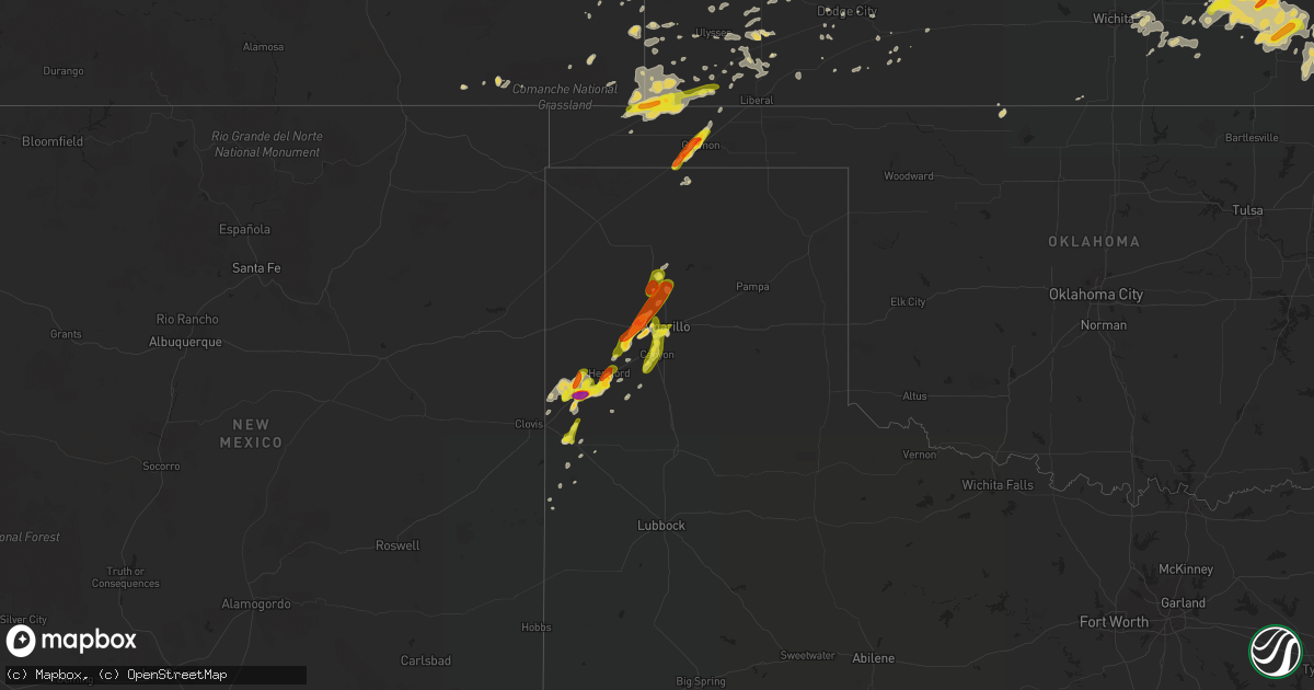 Hail map on May 6, 2019