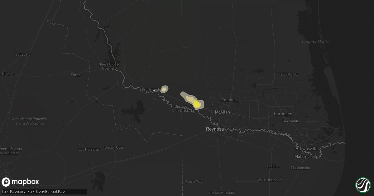 Hail map in Sullivan City, TX on May 6, 2020
