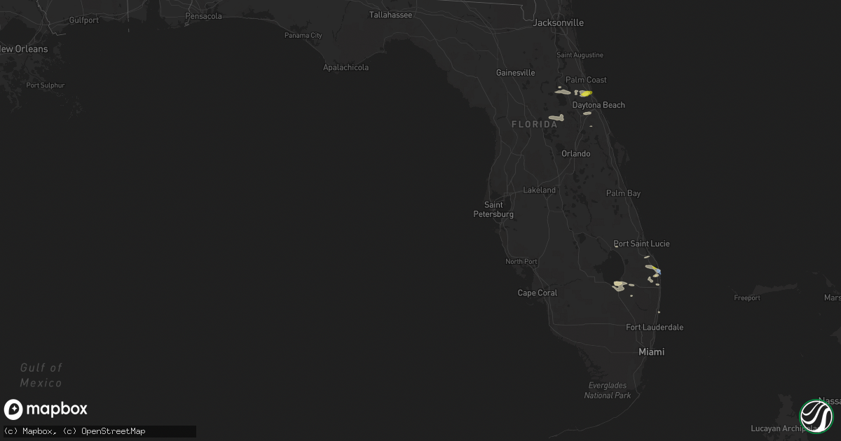 Hail map in Florida on May 6, 2021
