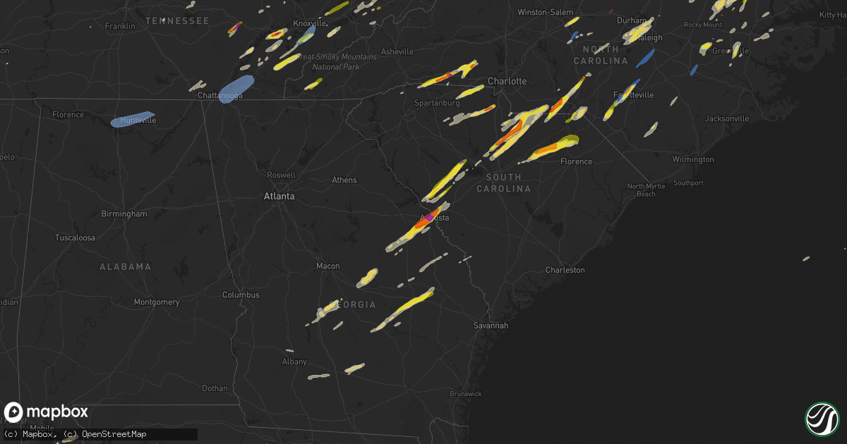 Hail map on May 6, 2022