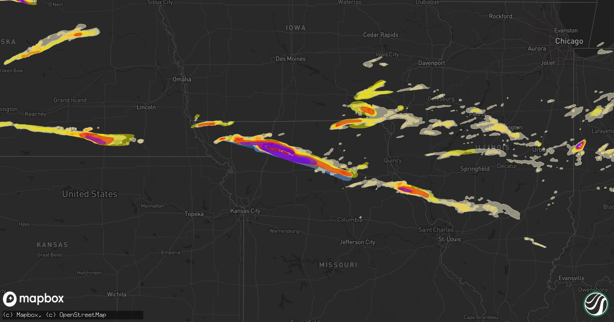 Hail map on May 6, 2023