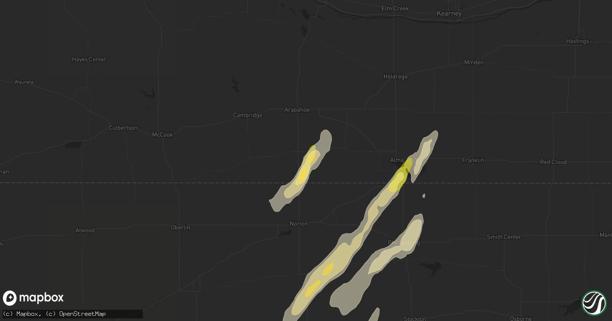 Hail map in Beaver City, NE on May 6, 2024