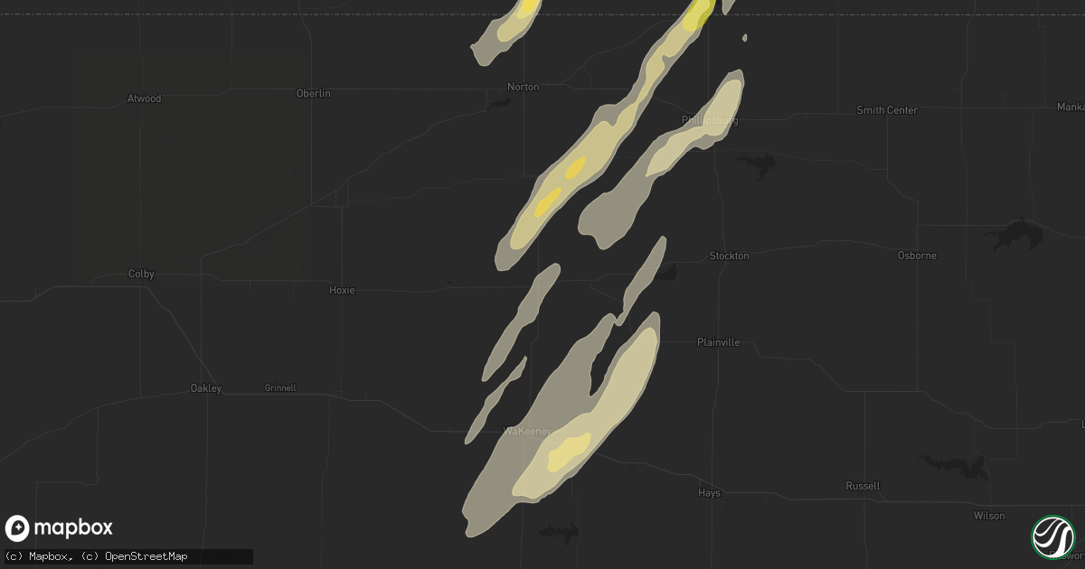 Hail map in Hill City, KS on May 6, 2024