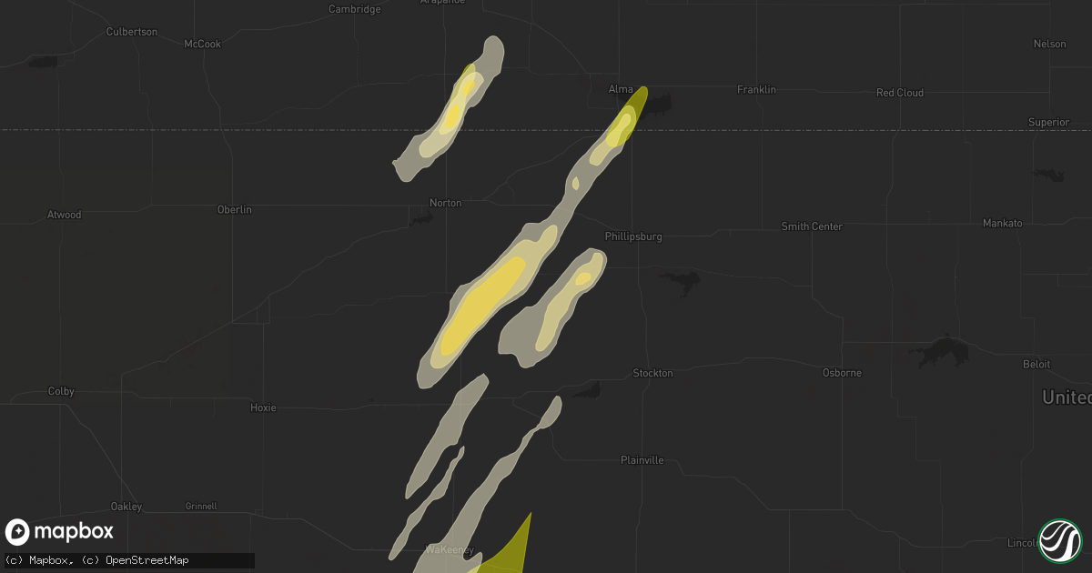 Hail map in Logan, KS on May 6, 2024
