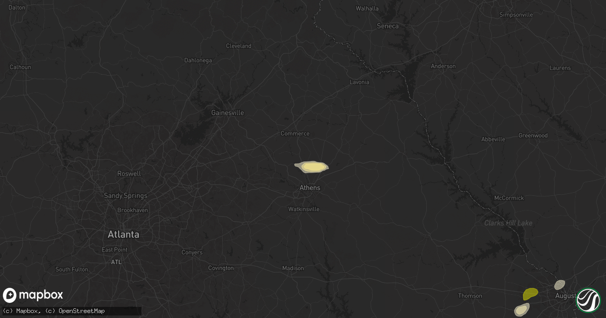 Hail map in Nicholson, GA on May 6, 2024