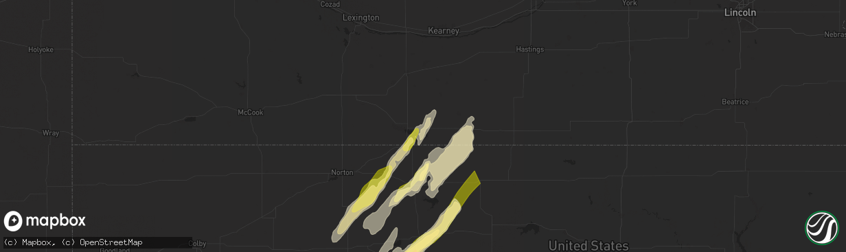 Hail map in Republican City, NE on May 6, 2024