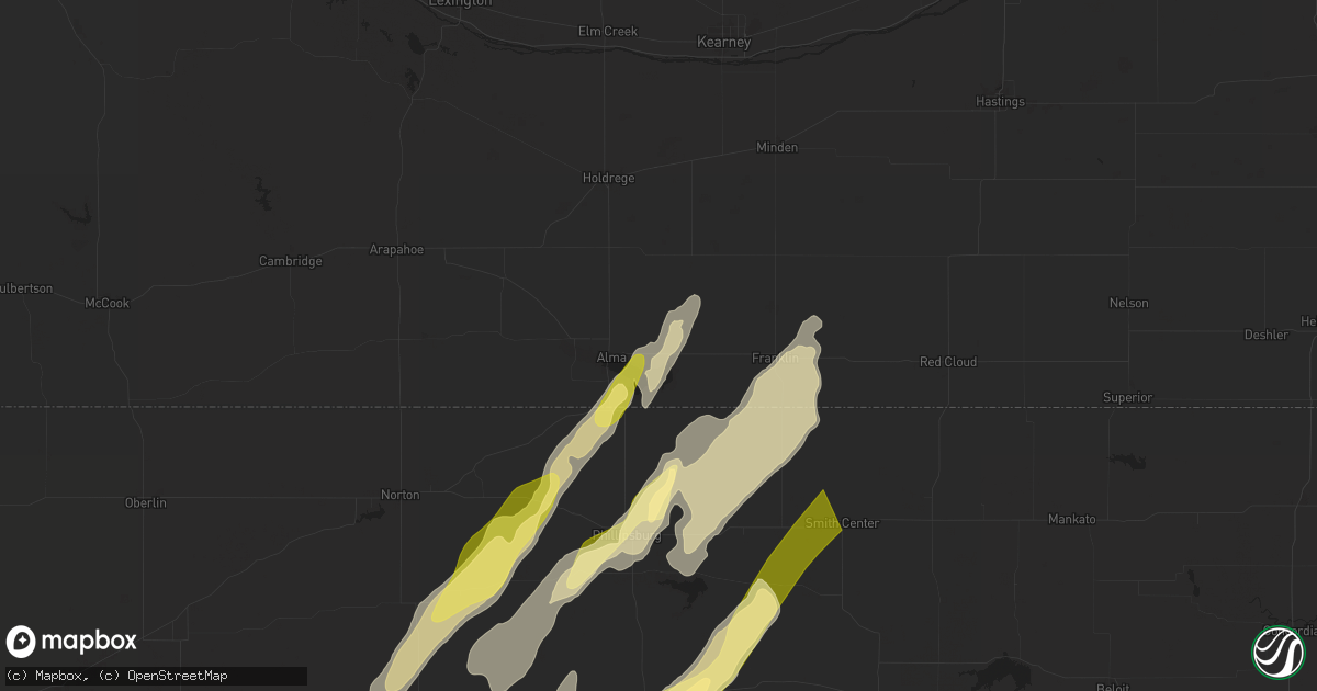 Hail map in Republican City, NE on May 6, 2024