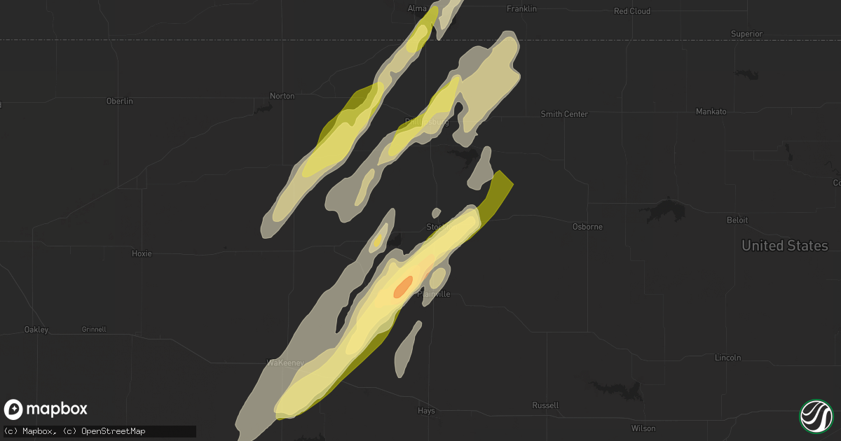 Hail map in Stockton, KS on May 6, 2024