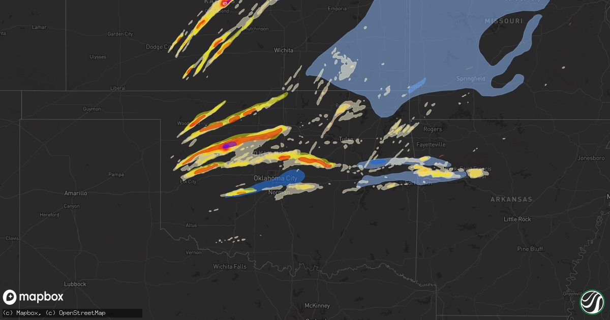 Hail map on May 6, 2024