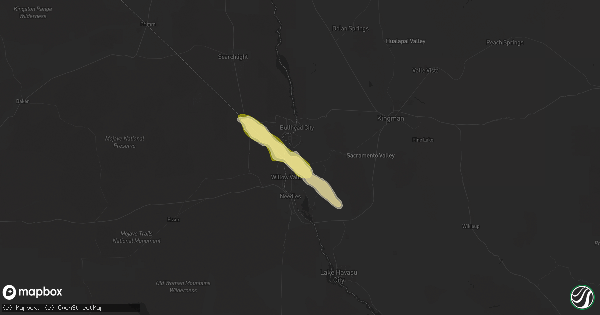 Hail map in Fort Mohave, AZ on May 6, 2025