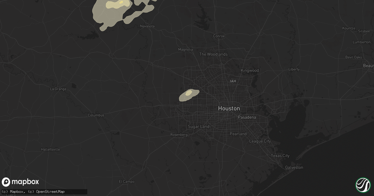 Hail map in Katy, TX on May 6, 2025