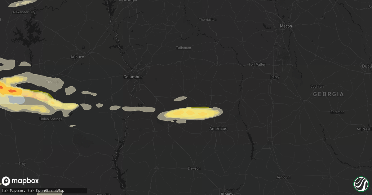 Hail map in Buena Vista, GA on May 6, 2026