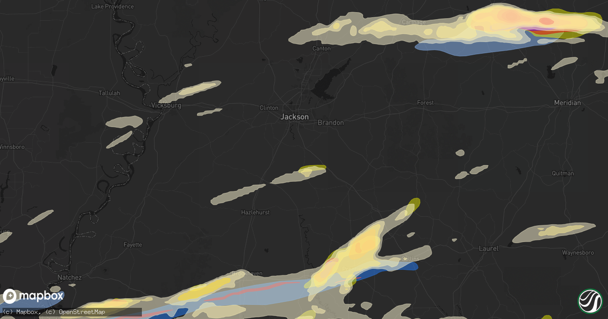 Hail map in Florence, MS on May 6, 2026